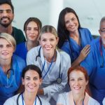 demand for physician assistants is growing, photo showing a group of physician assistants in a hospital setting