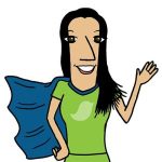 Cartoon illustration of Zueysha at TinkBird